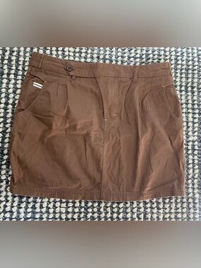 Tout Simplement Brown Mini Skirt — Size 40
